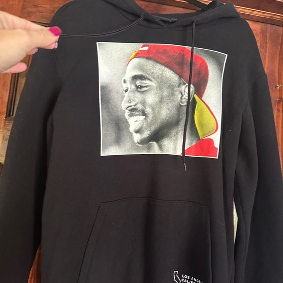 Black Hoodie with Iconic Graphic - Picture 2 of 5